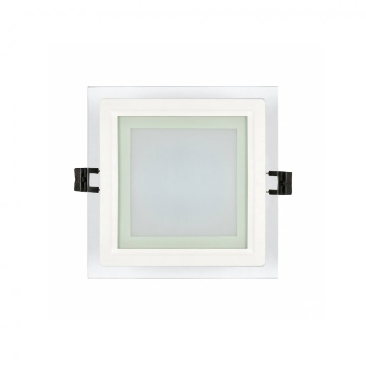 Panou de sticla incastrabil, patrat, 12w, smd2835, 4200k, lumina neutra, ip44, LPSG1242, Ultralux