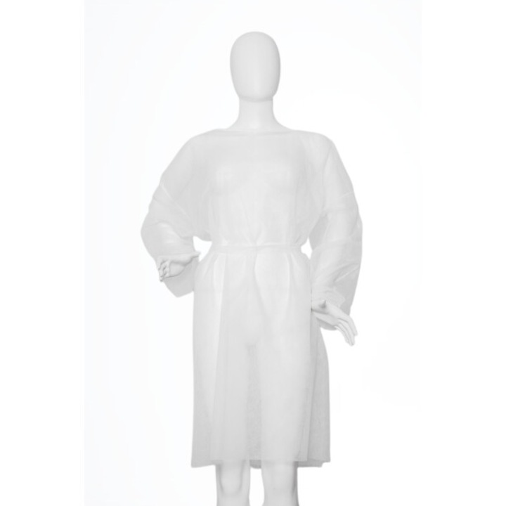 Eldobható ruha, Polipropilén, 15 g/m², Univerzális méret, Fehér