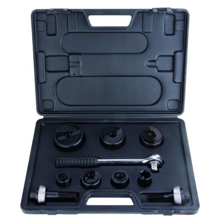 Trusa pentru gaurit tabla, metal, 10 piese