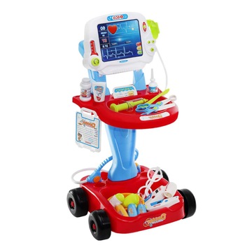 Set Interactiv Educational pentru Copii, Joc de Rol Micul Doctor si Asistent Medical, Multiple accesorii de Tratare al Pacientului, 32.5 x29 x60cm, Multicolor Set Interactiv Educational pentru Copii, Joc de Rol Micul Doctor si Asistent Medical, Multiple accesorii de Tratare al Pacientului, 32.5 x29 x60cm, Multicolor
