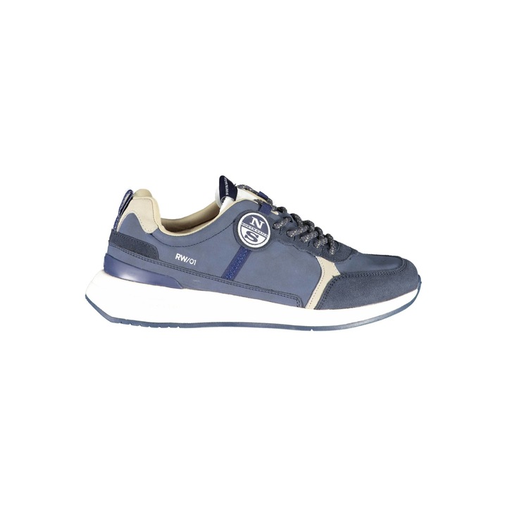Pantofi sport, North Sails, 9215432, Logo, Albastru, Albastru inchis