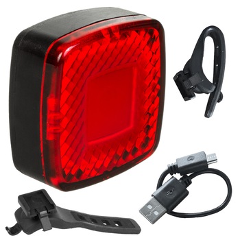 Far LED pentru bicicleta spate, Maclean MCE355 - 37x37x16mm Far LED pentru bicicleta spate, Maclean MCE355 - 37x37x16mm