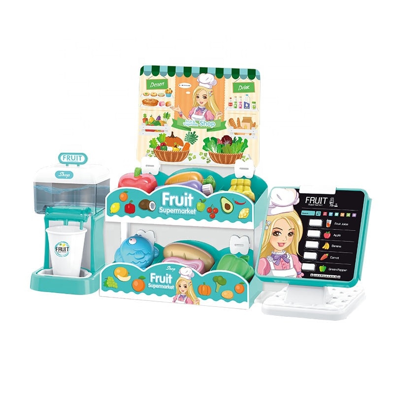 Jucarie supermarket sucuri si fructe ,cu lumini si sunete
