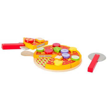 Set pizza Small Foot, multicolor, 21 piese Set pizza Small Foot, multicolor, 21 piese