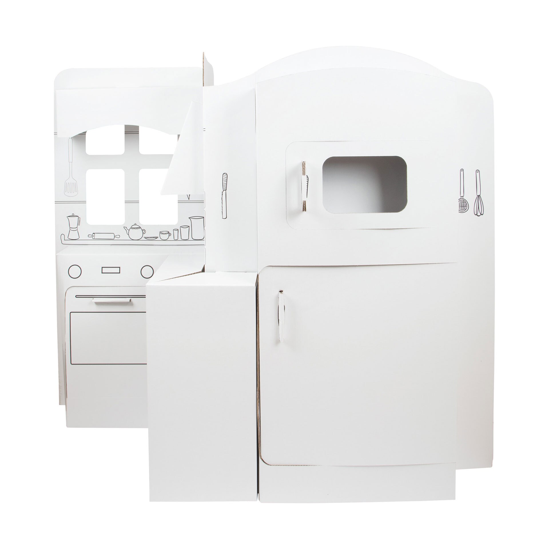 Bucatarie copii Small Foot, alb, 117 х 57 х 135 cm