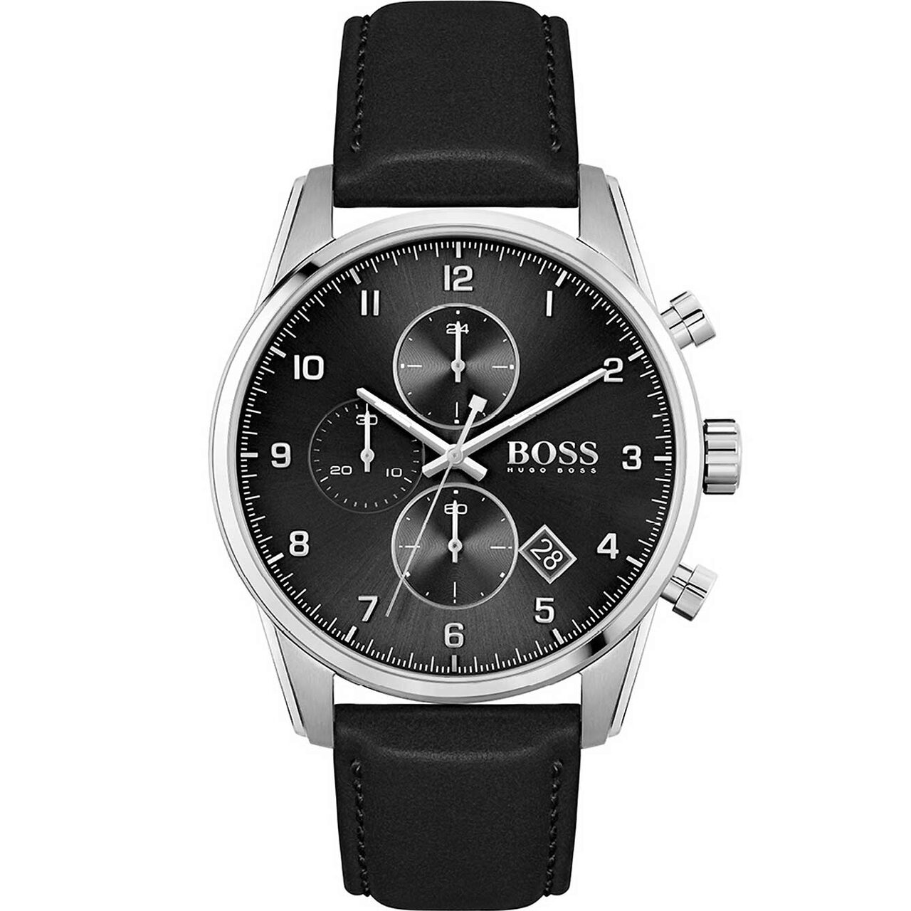 Ceas barbatesc Hugo Boss 1513782, Quartz, 44mm, 5ATM, Argintiu