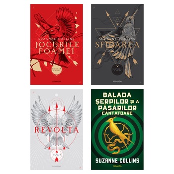 Pachet Jocurile Foamei 3 volume si Balada serpilor si a pasarilor cantatoare - Suzanne Collins Pachet Jocurile Foamei 3 volume si Balada serpilor si a pasarilor cantatoare - Suzanne Collins