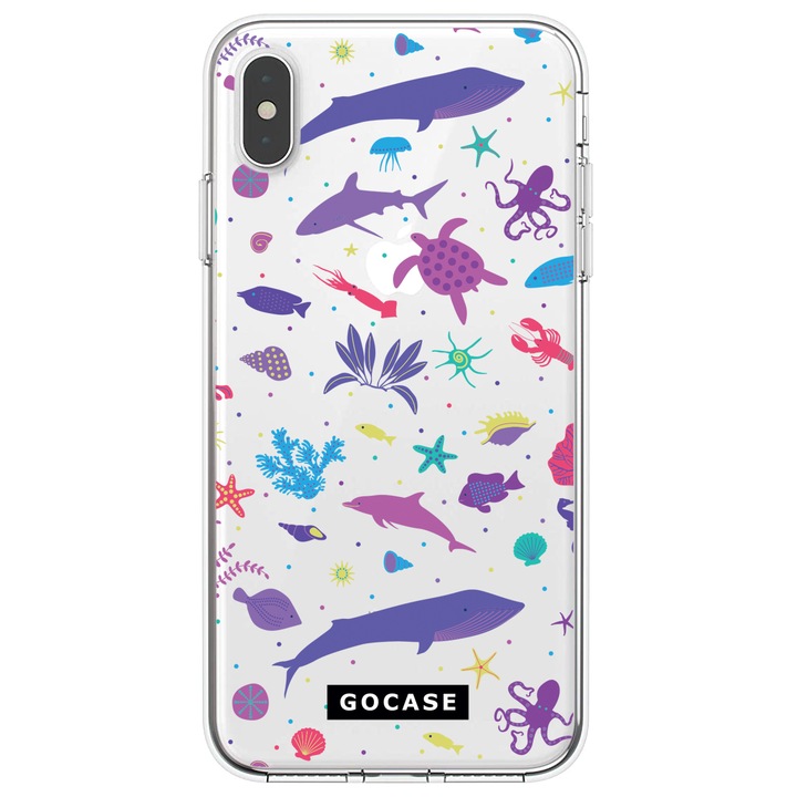 Калъф GOCASE Aqua, За Huawei Mate 20 Lite, Многоцветен/Прозрачен