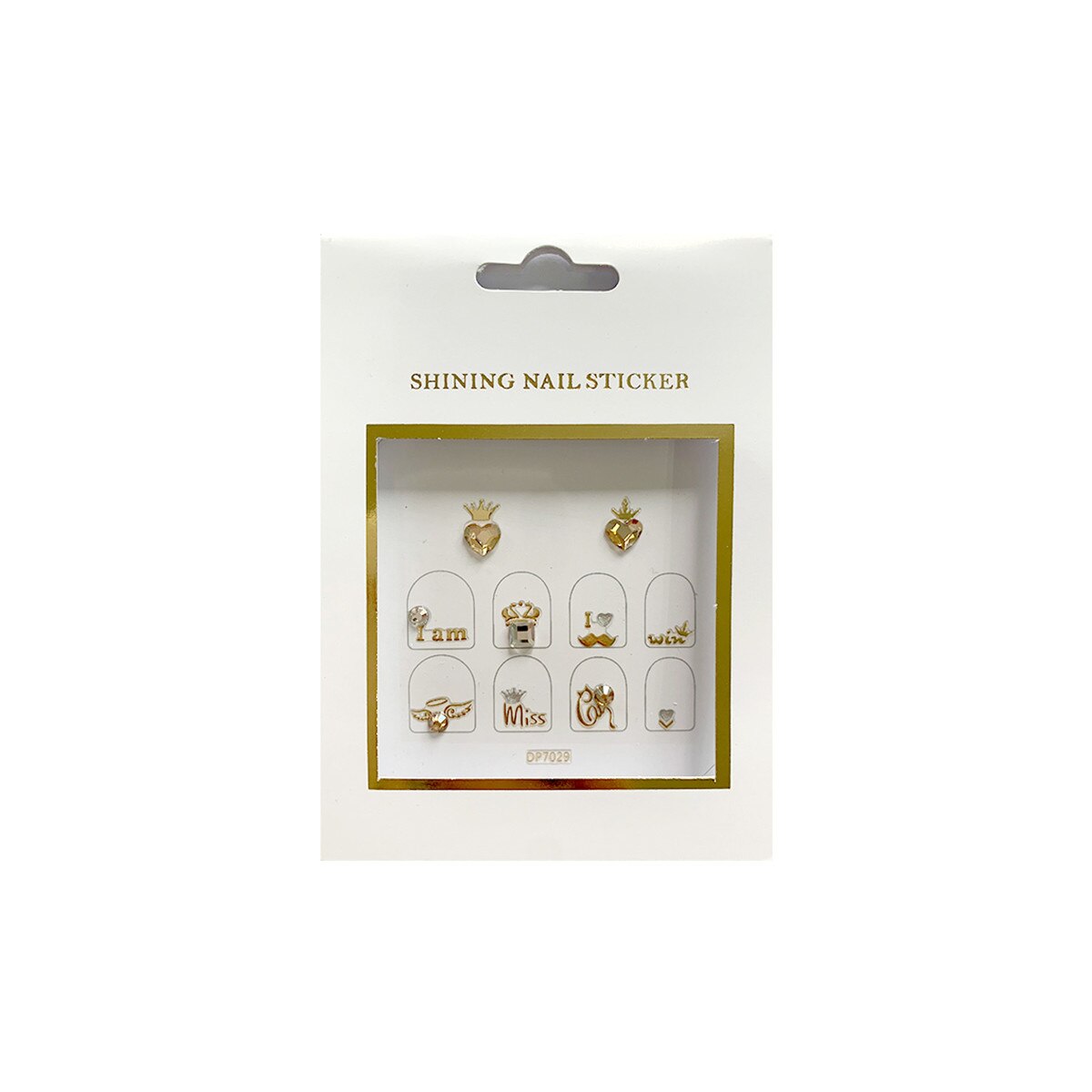 Stickere pentru unghii MoonbasaNails, DP7029, Multicolor