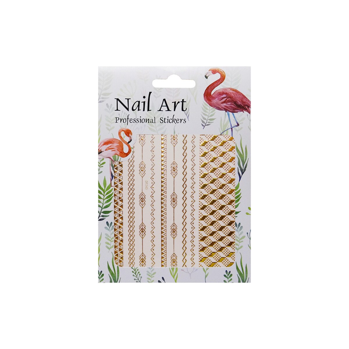 Matrita autoadezive pentru unghii, MoonbasaNails, DP343, Aur