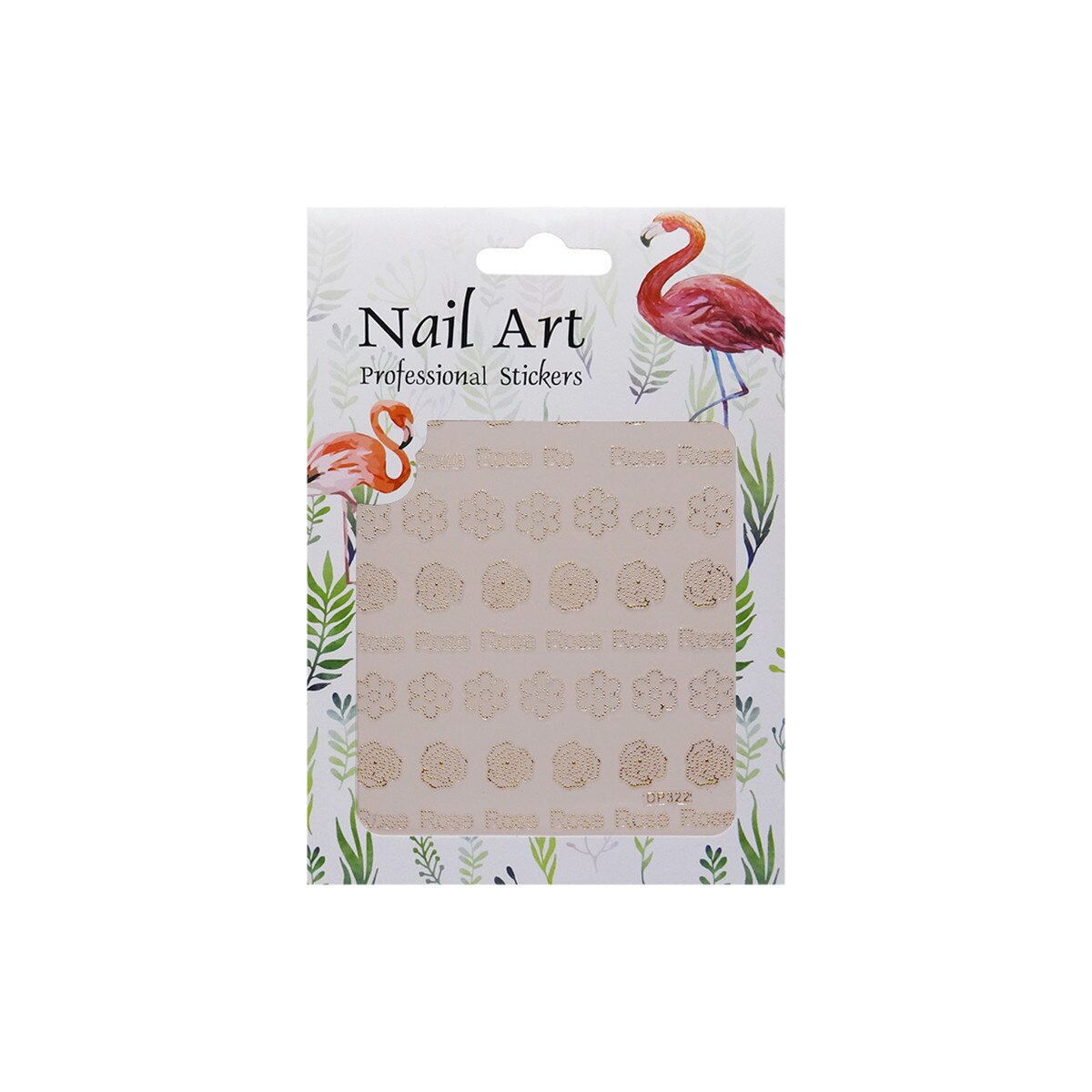 Matrita autoadezive pentru unghii, MoonbasaNails, DP322, Aur