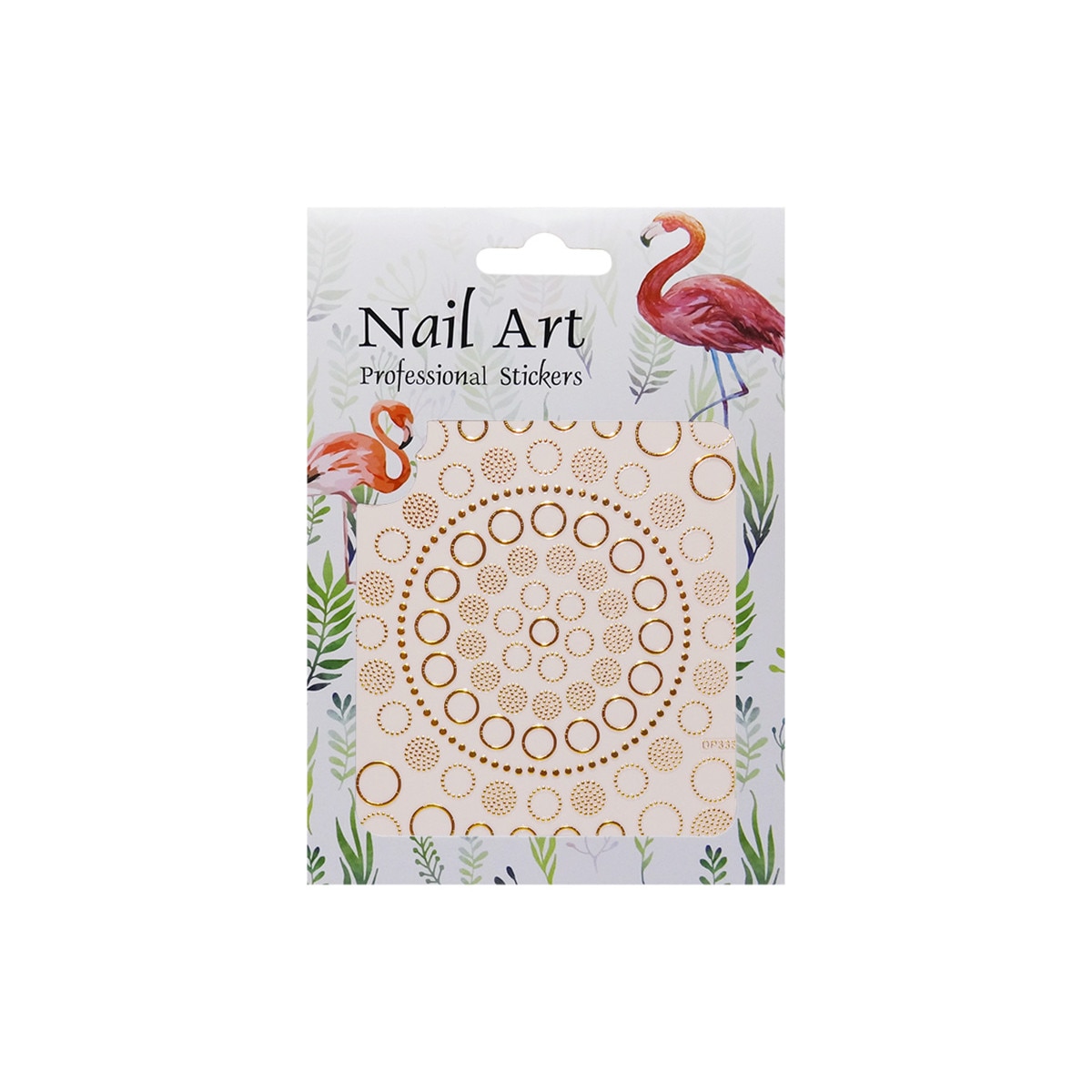 Matrita autoadezive pentru unghii, MoonbasaNails, DP333, Aur