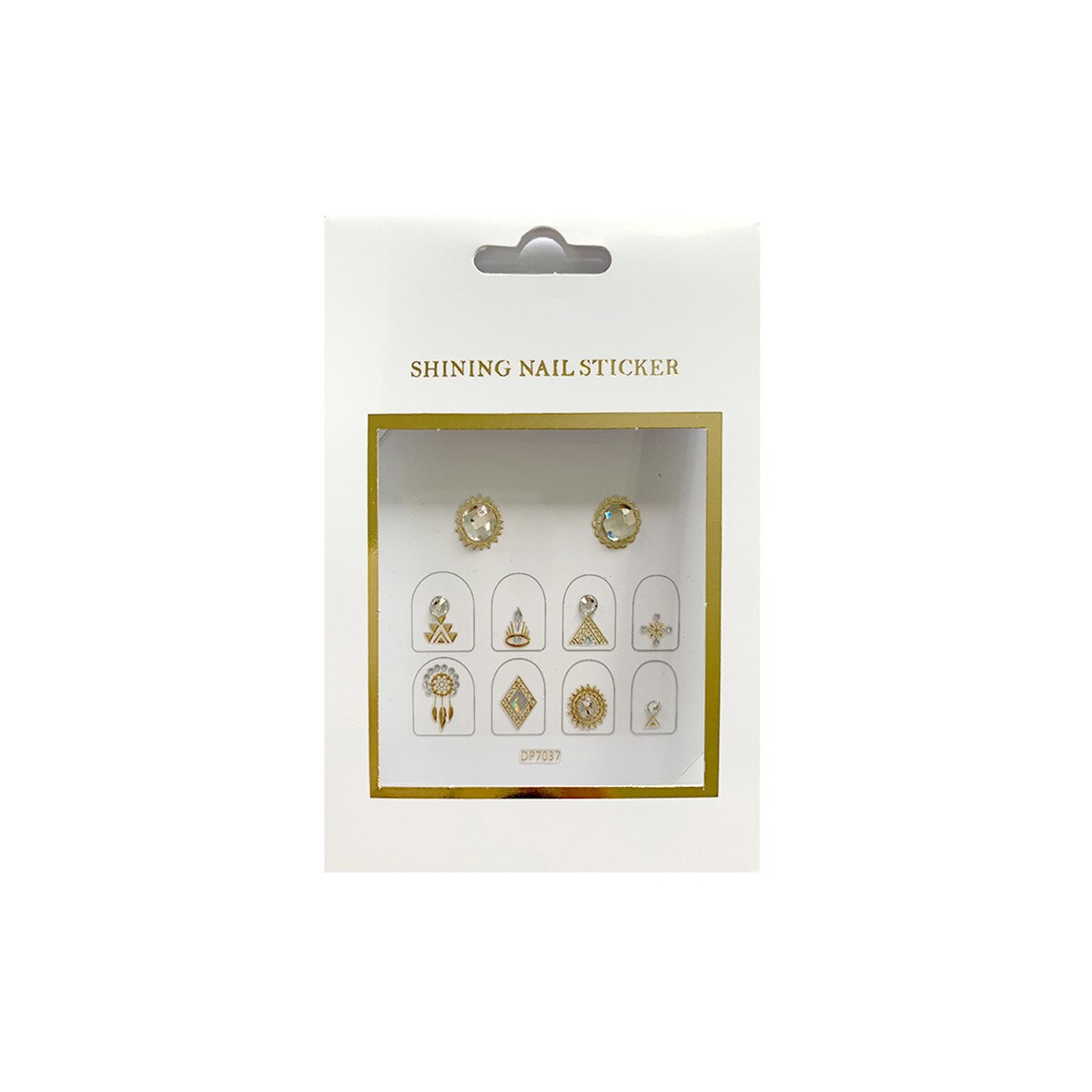Stickere pentru unghii MoonbasaNails, DP7037, Multicolor
