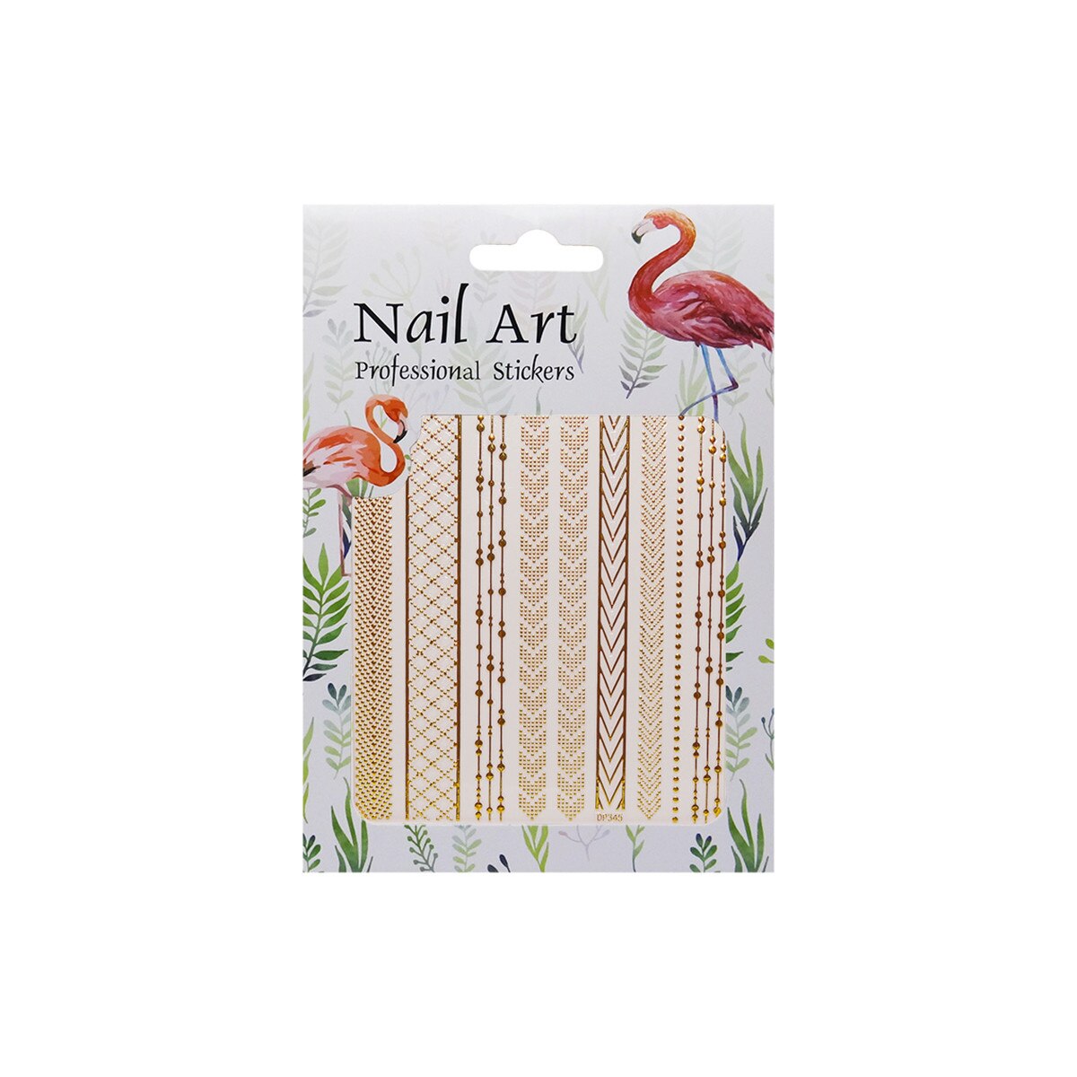 Matrita autoadezive pentru unghii, MoonbasaNails, DP345, Aur