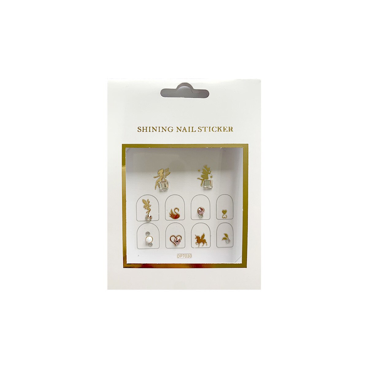 Stickere pentru unghii MoonbasaNails, DP7030, Multicolor