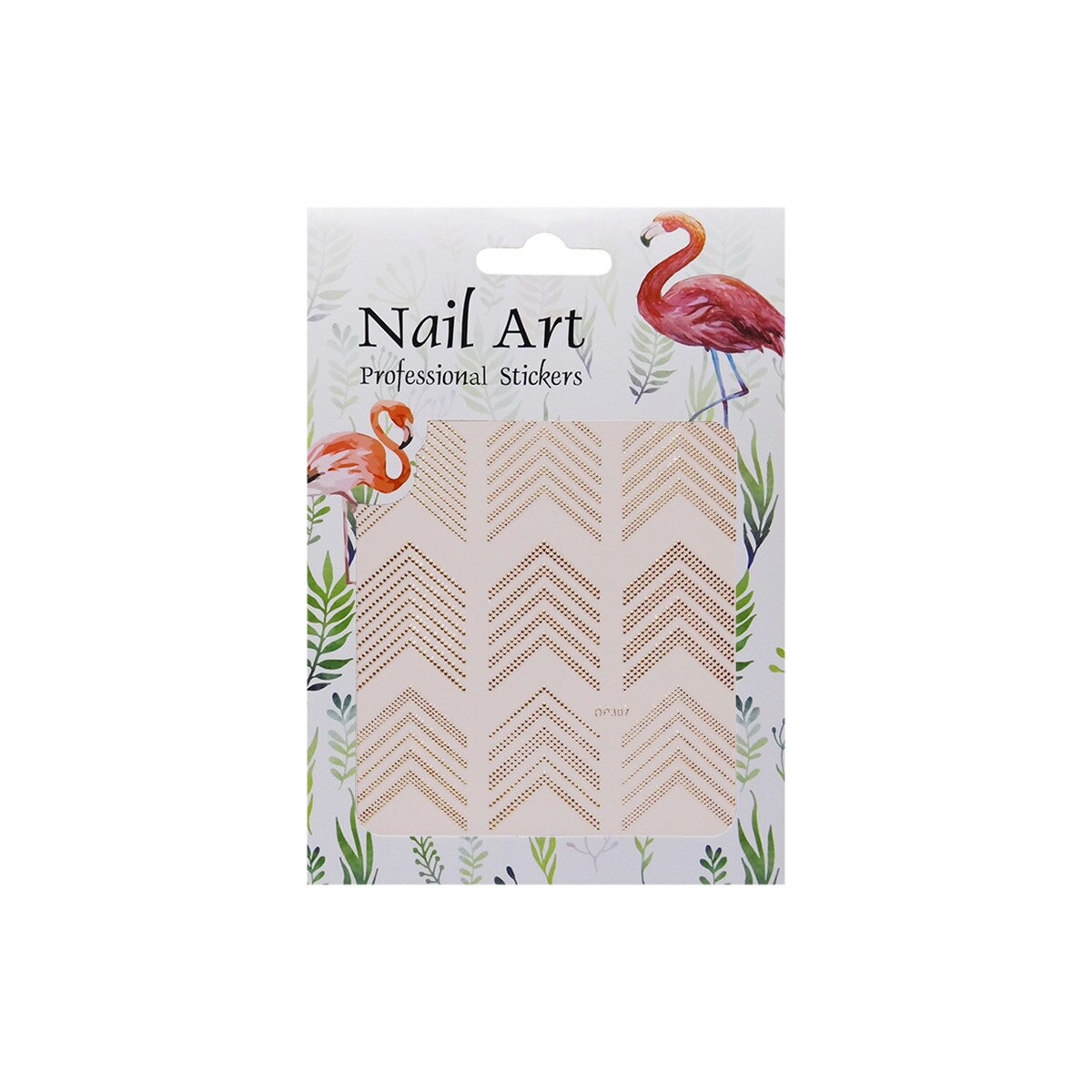 Matrita autoadezive pentru unghii, MoonbasaNails, DP307, Aur