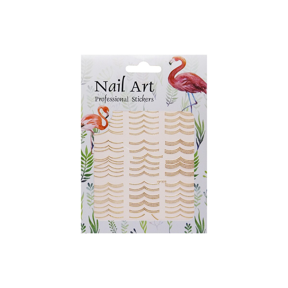 Matrita autoadezive pentru unghii, MoonbasaNails, DP304, Aur