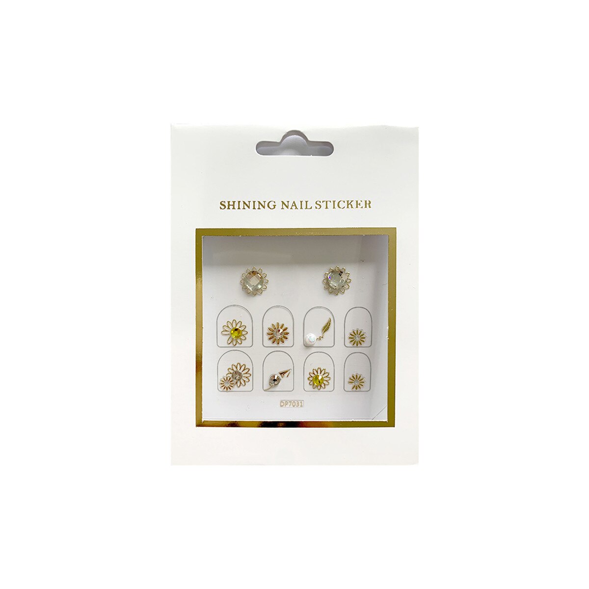 Stickere pentru unghii MoonbasaNails, DP7031, Multicolor