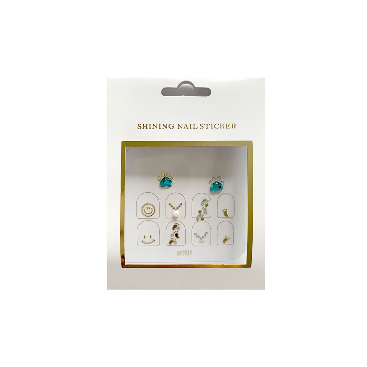 Stickere pentru unghii MoonbasaNails, DP7033, Multicolor