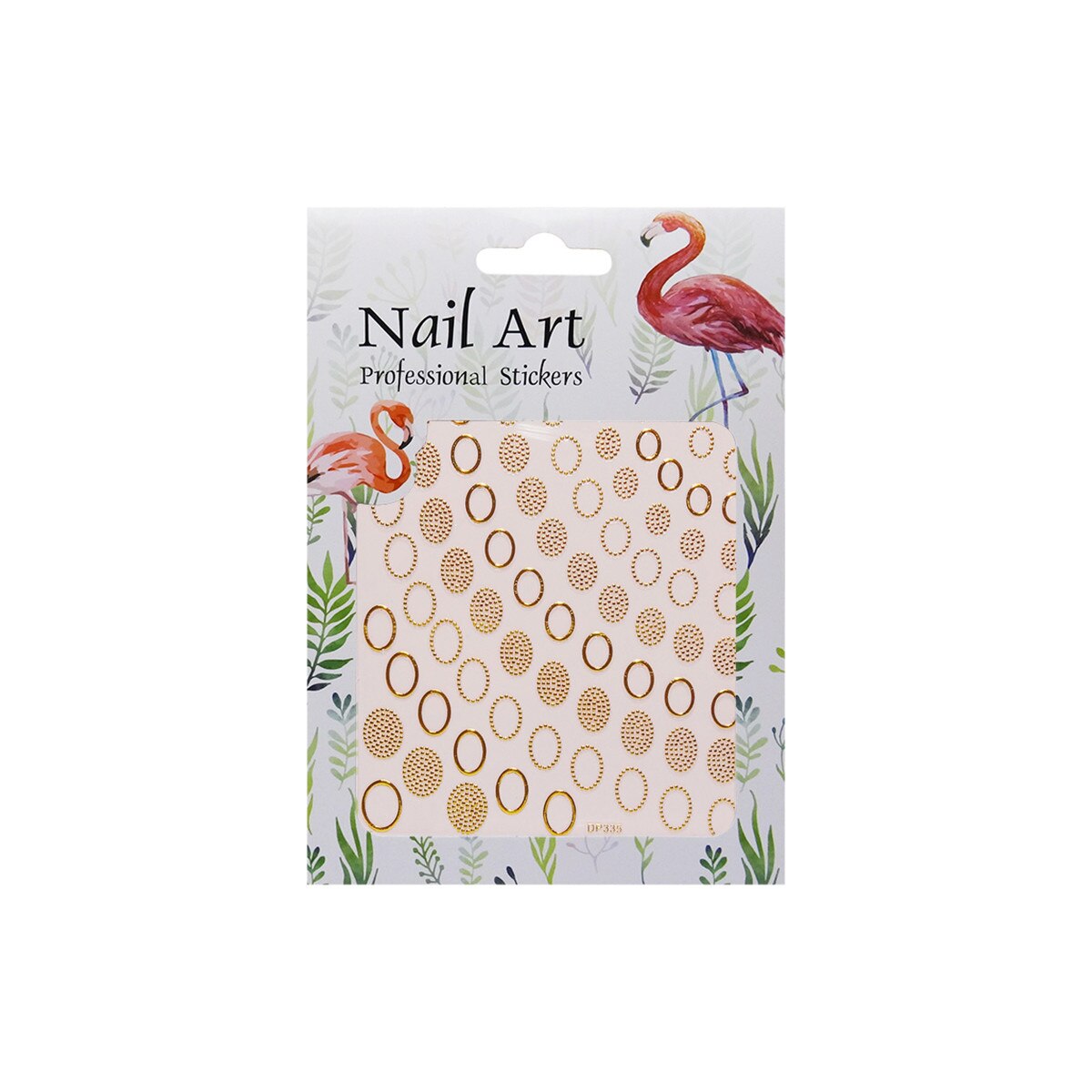 Matrita autoadezive pentru unghii, MoonbasaNails, DP335, Aur