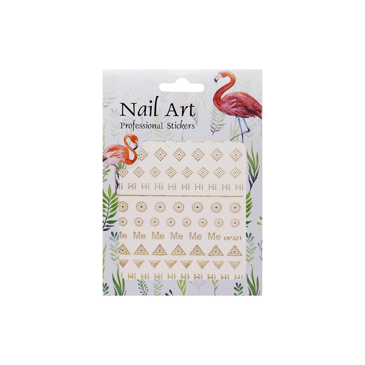 Matrita autoadezive pentru unghii, MoonbasaNails, DP321, Aur