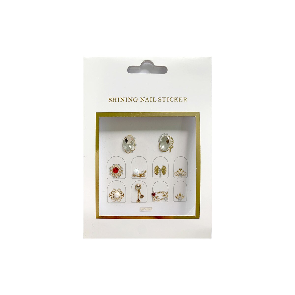 Stickere pentru unghii MoonbasaNails, DP7025, Multicolor