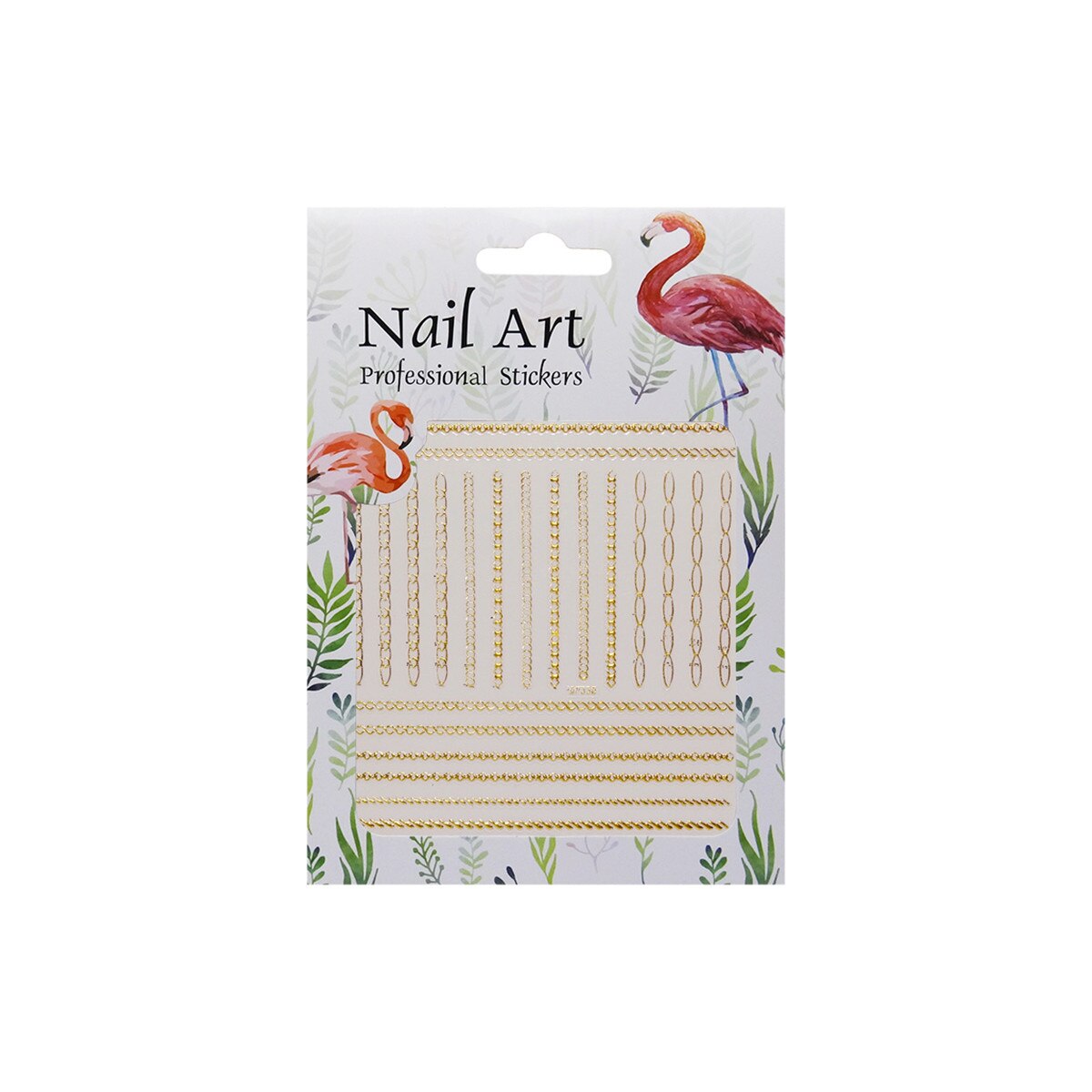 Matrita autoadezive pentru unghii, MoonbasaNails, DP338, Aur