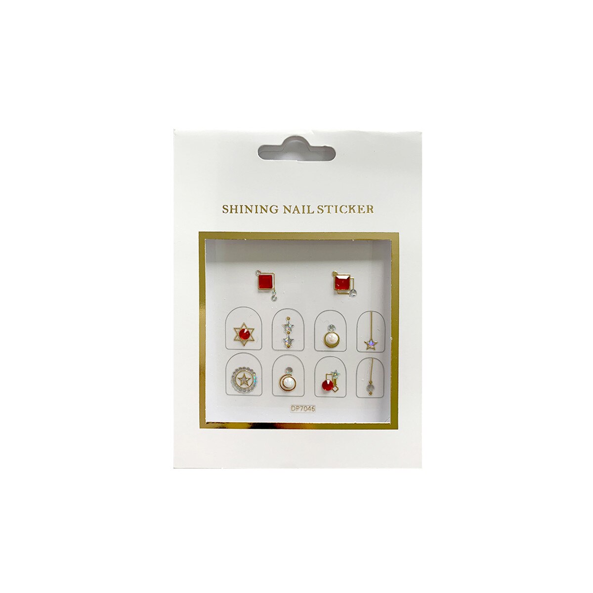 Stickere pentru unghii MoonbasaNails, DP7046, Multicolor