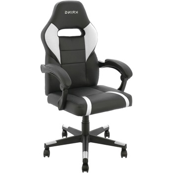 Scaun gaming Kring Akari, PU, Negru, Negru/Alb Scaun gaming Kring Akari, PU, Negru, Negru/Alb