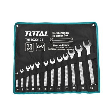 Set 12 chei combinate, 6-24 mm, husa inclusa, Total Set 12 chei combinate, 6-24 mm, husa inclusa, Total