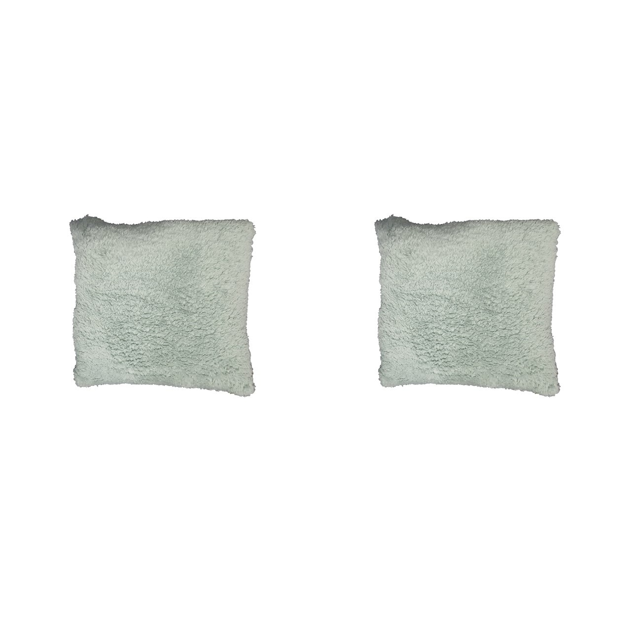 Set 2 perne decorative premium, 43 x 43 cm, fluffy, husa detasabila, George Home