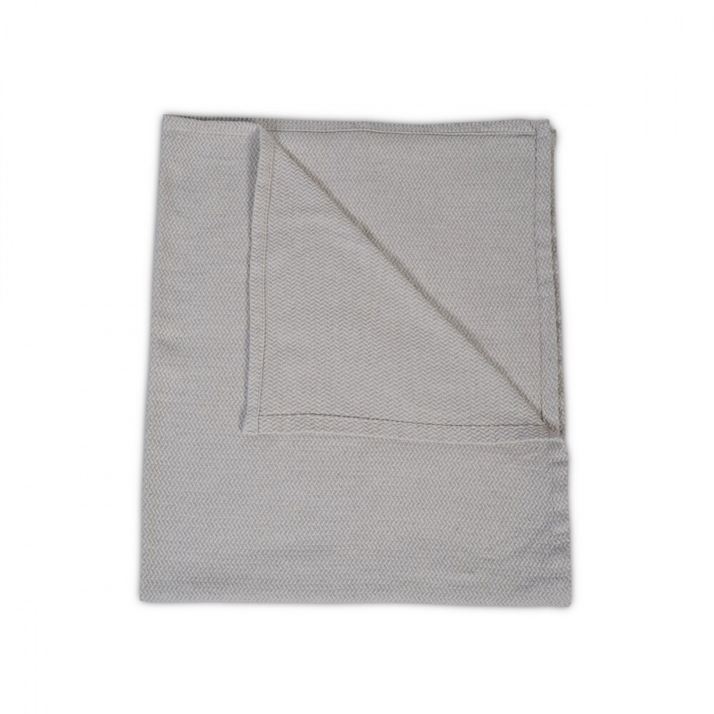 Paturica din bumbac organic 100% Cangaroo Latte Grey