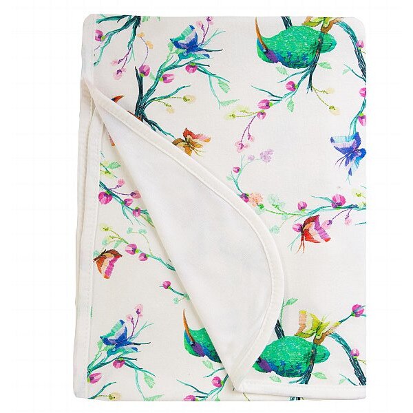 Paturica Baby Matex cu doua fete bambus si bumbac Bamboo Birds B7