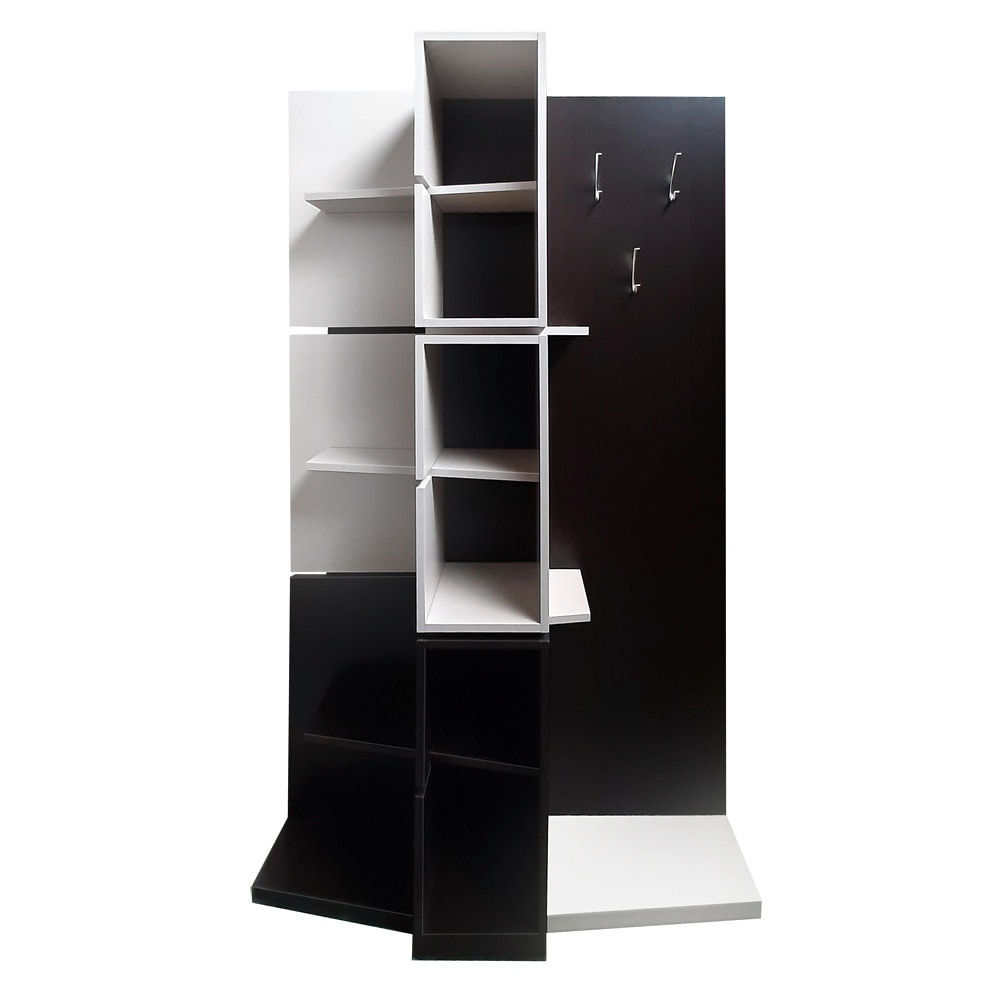 Cuier Le Mont II , pal Alb /Wenge , 115 x 32 x 202 cm