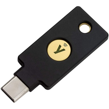 Dispozitiv criptografic securizat tip token, Yubico Yubikey 5C NFC, negru Dispozitiv criptografic securizat tip token, Yubico Yubikey 5C NFC, negru