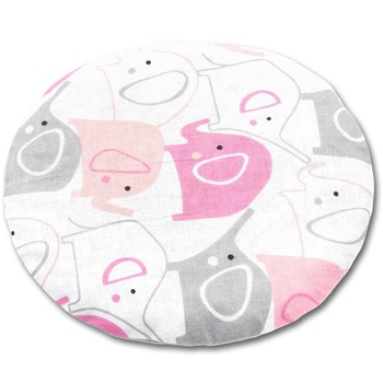 Pernuta anticolici cu samburi de cirese Kidizi Pink Elephants, roz, 19 cm Pernuta anticolici cu samburi de cirese Kidizi Pink Elephants, roz, 19 cm