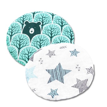 Set 2 pernute anticolici cu samburi de cirese Kidizi Animals All Mint Stars, 19 cm Set 2 pernute anticolici cu samburi de cirese Kidizi Animals All Mint Stars, 19 cm