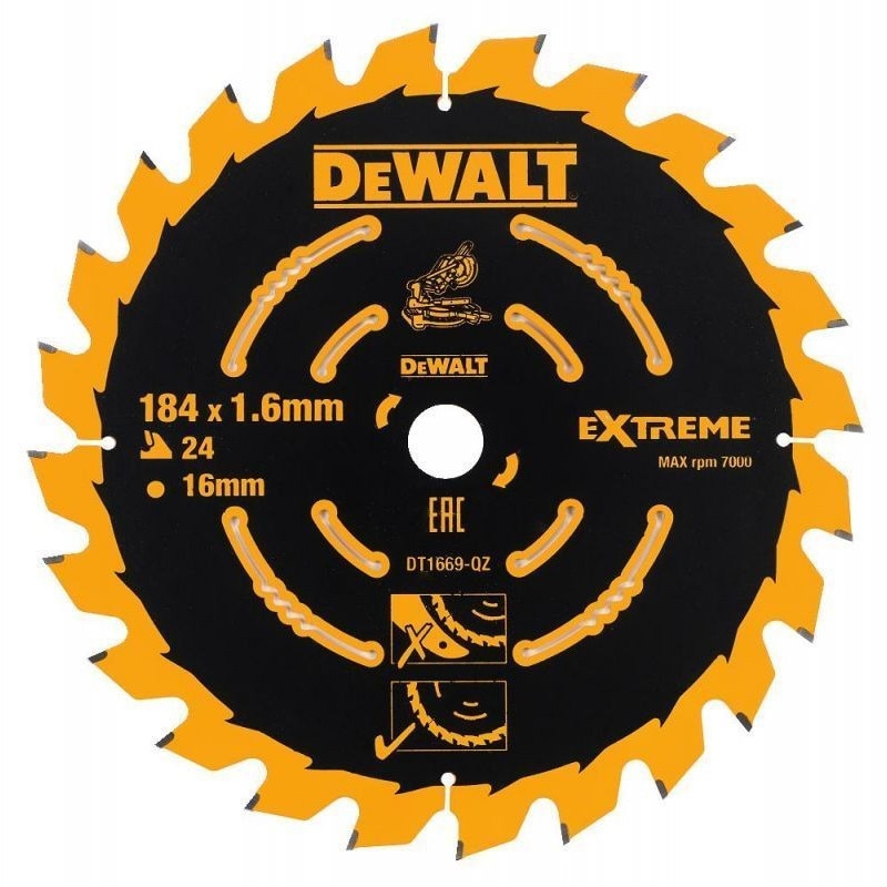 Disc de precizie 184x16mmx24T DeWalt