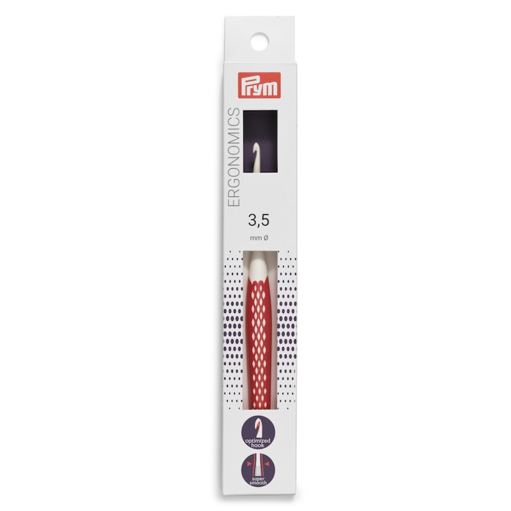 Crosete pentru lana, Prym Ergonomics, de 3.5 mm, lungime 16 cm
