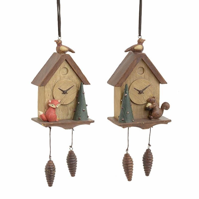 Set de 2 ornamente de Craciun premium, in forma de casuta, 9X5X22 cm