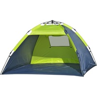 Cort pentru plaja cu protectie UV 80+, Explorer, Verde, 220 x 150 x 130 cm