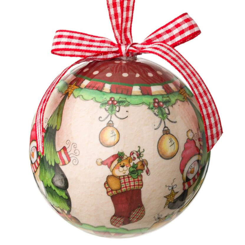 Globulet ideal pentru bradut, Zola®, Ursulet in cizmulita, 7.5 cm