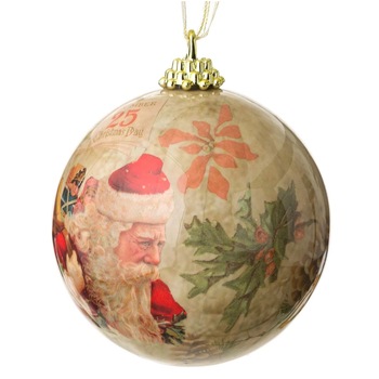 Globulet ideal pentru bradut, Zola®, model Vintage, 7.5 cm Globulet ideal pentru bradut, Zola®, model Vintage, 7.5 cm
