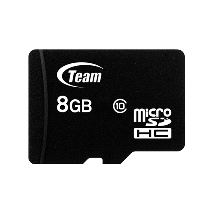 Карта памет MicroSD Team Protect, 8 GB, Class 10 + SD адаптер