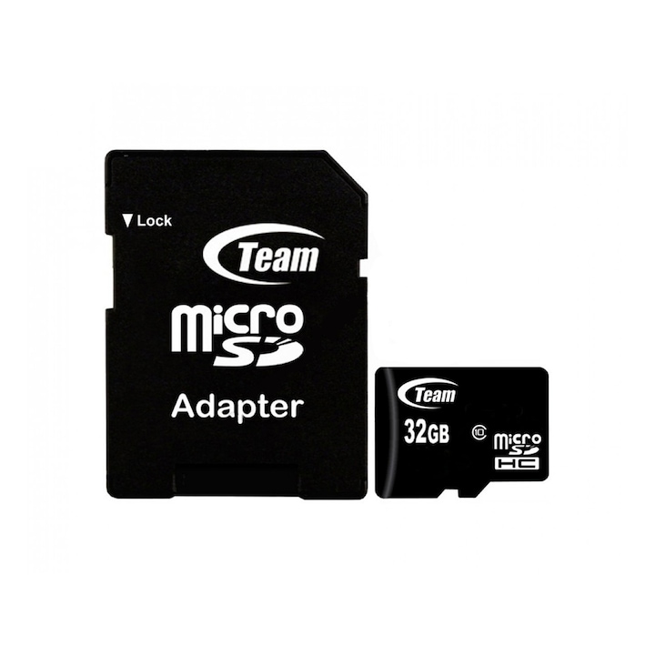Карта памет MicroSD Team Protect, 32 GB, Class 10 + SD адаптер