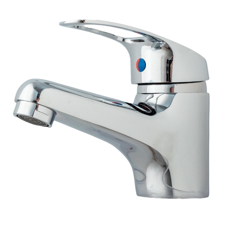 Baterie lavoar TRENDY'S, pipa fixa, crom lucios