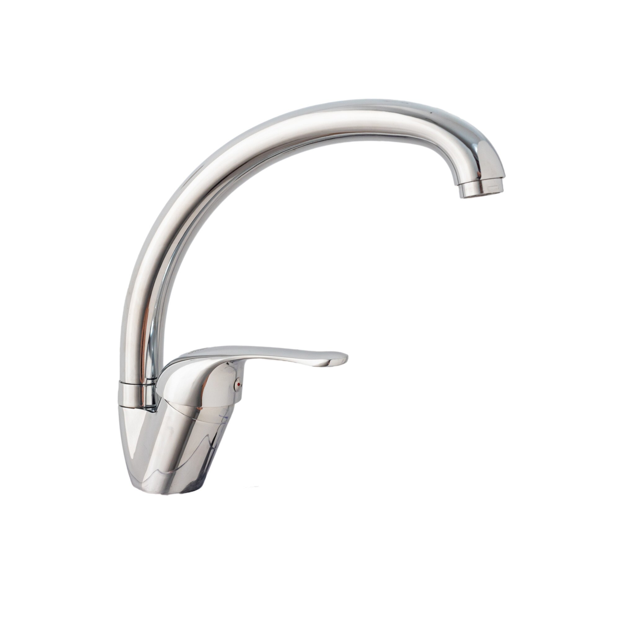 Baterie bucatarie TRENDY'S, monocomanda, tip lebada , crom lucios