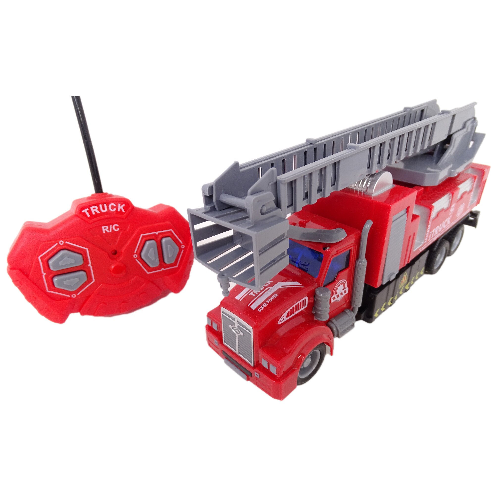 Camion Pompieri Autoscara SALAMANDRA KIDS® cu Telecomanda, Lumini si Sunete 20 cm