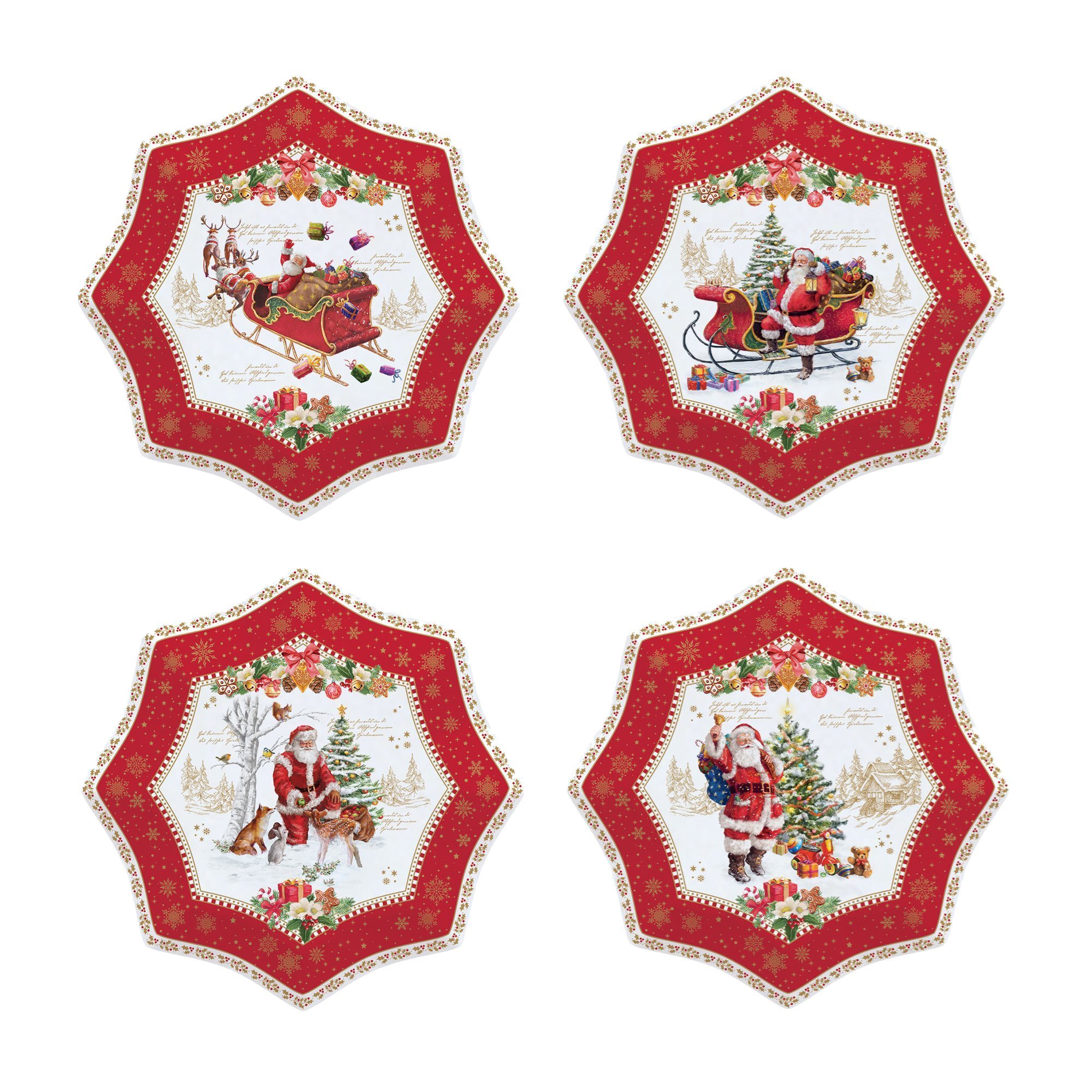 Set 4 farfurii desert 