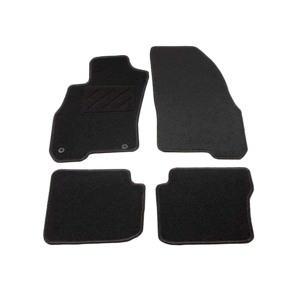 Set de 4 covorase auto pentru Fiat Punto III, vidaXL, 550 g/m², Tesatura